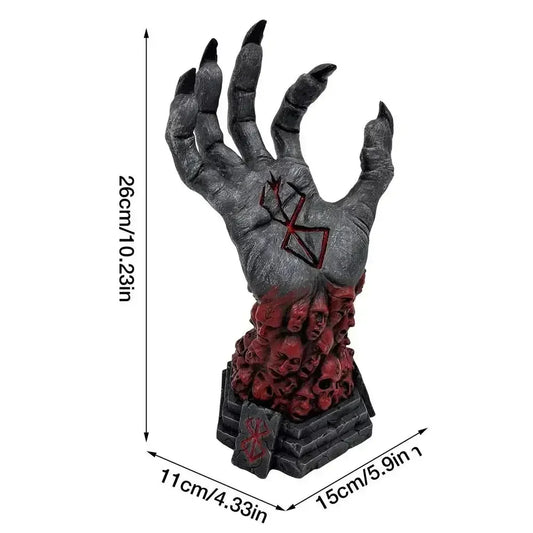 Gothic Witch's Hand Statue – Resin Wall Hook & Decorative Ornament for Keys, Bags & Witchy Home Decor
