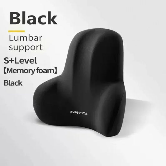 Memory Foam Lumbar Back Cushion – Multi-Functional Pain Relief Pillow for Car, Office, Gaming Chairs & Postpartum Support