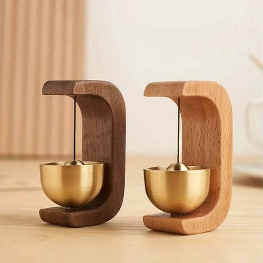 Wooden Door Bell Wind Chimes – Wireless Decorative Entry Bell for Home & Garden