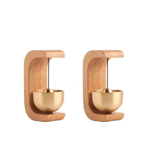Wooden Door Bell Wind Chime – Decorative Wireless Entry Bell for Home & Garden
